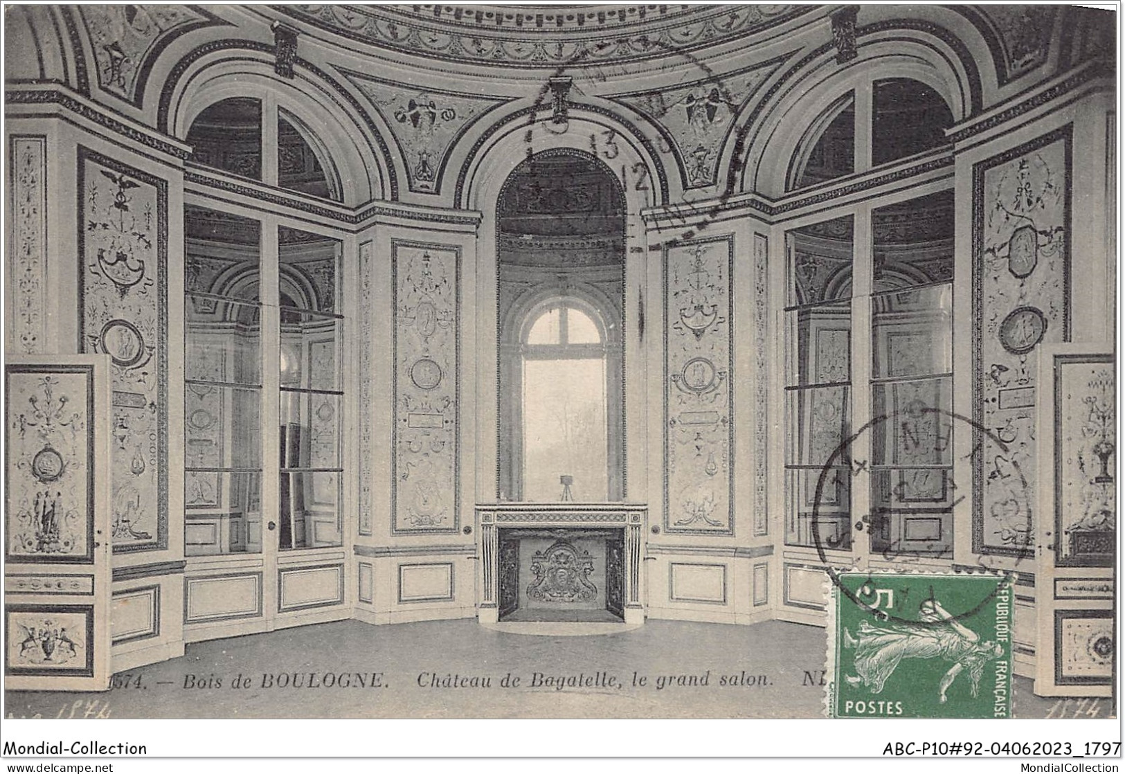 ABCP10-92-0875 - BOIS DE BOULOGNE- Château De BAGATELLE - Le Grand Salon - Boulogne Billancourt