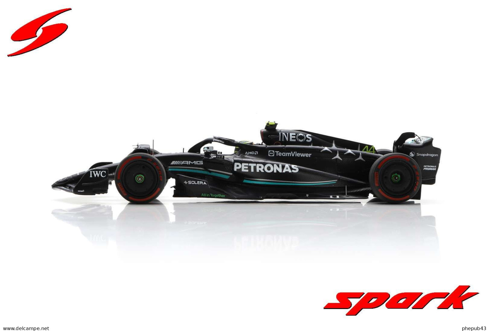 Mercedes-AMG W14 E Performance - 3rd British GP FI 2023 #44 - Lewis Hamilton - Spark - Spark