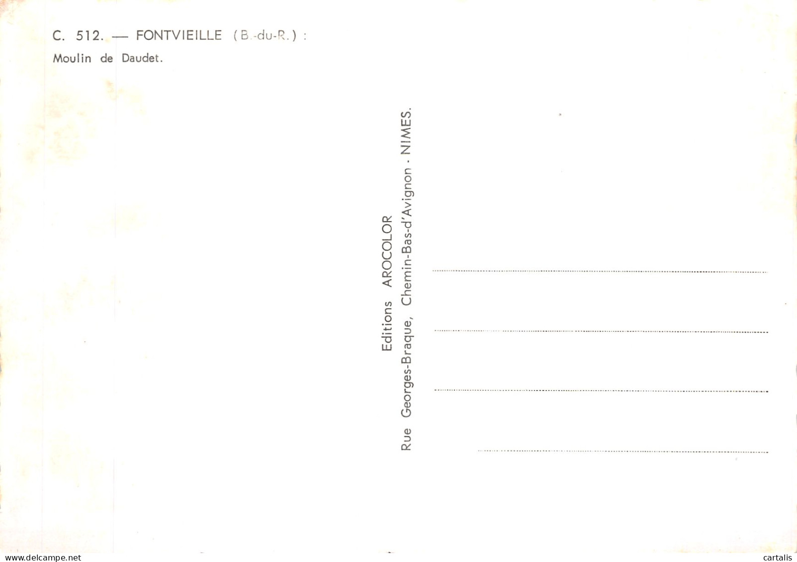 13-FONTVIEILLE MONLIN DE DAUDET-N° 4411-B/0123 - Fontvieille