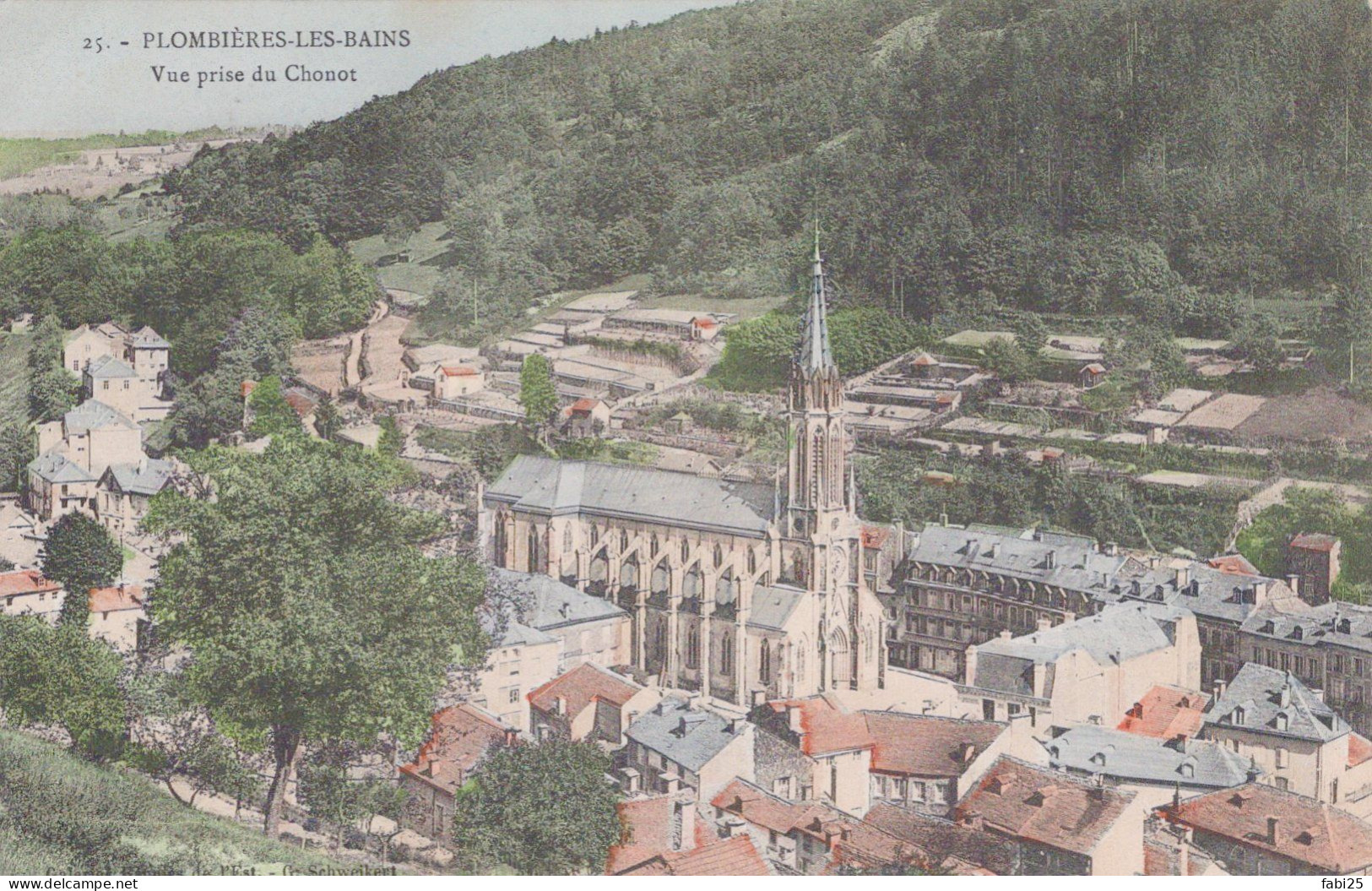 PLOMBIERES LES BAINS VUE PRISE DU CHONOT - Plombieres Les Bains