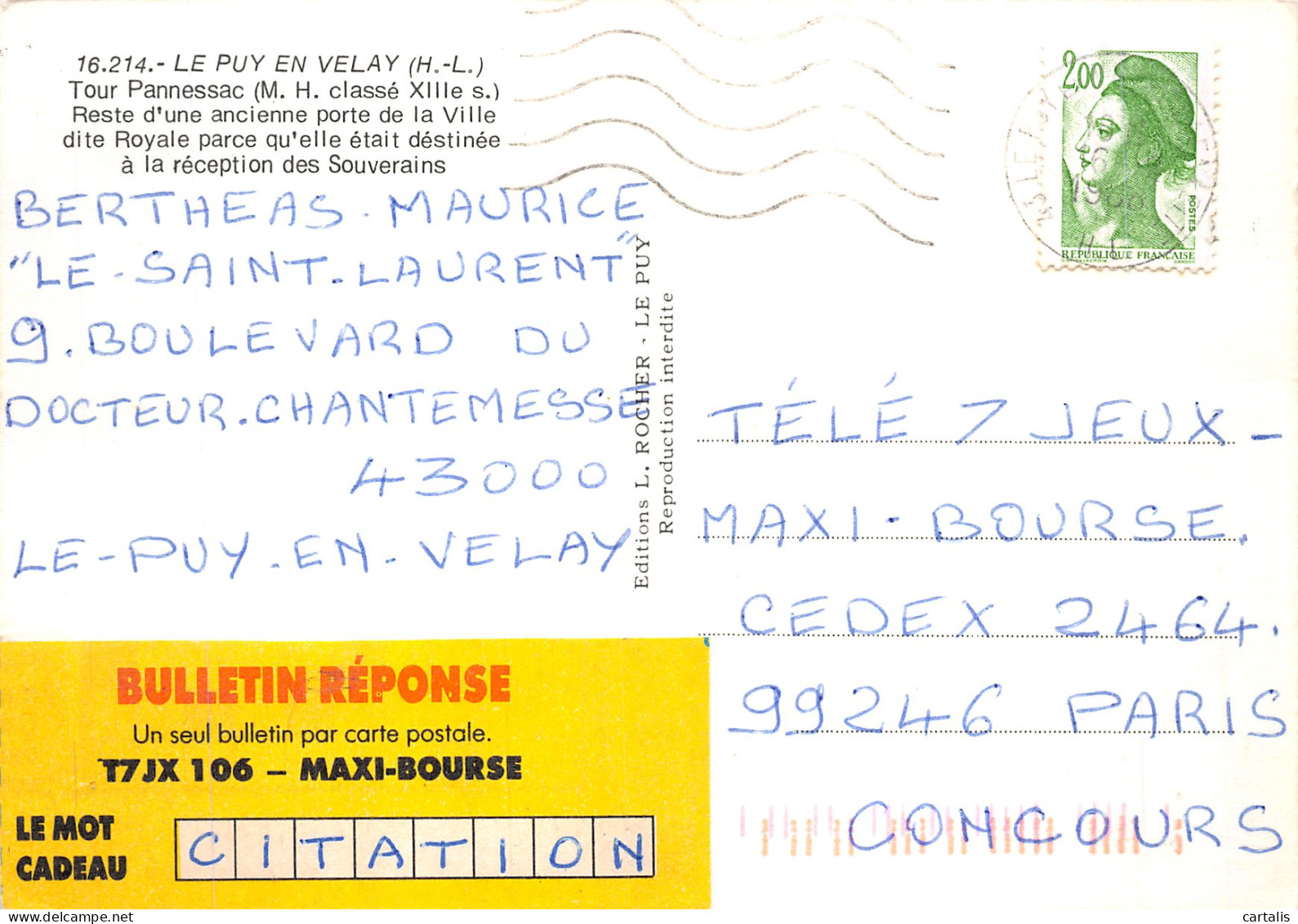 43-LE PUY EN VELAY-N° 4411-A/0131 - Le Puy En Velay