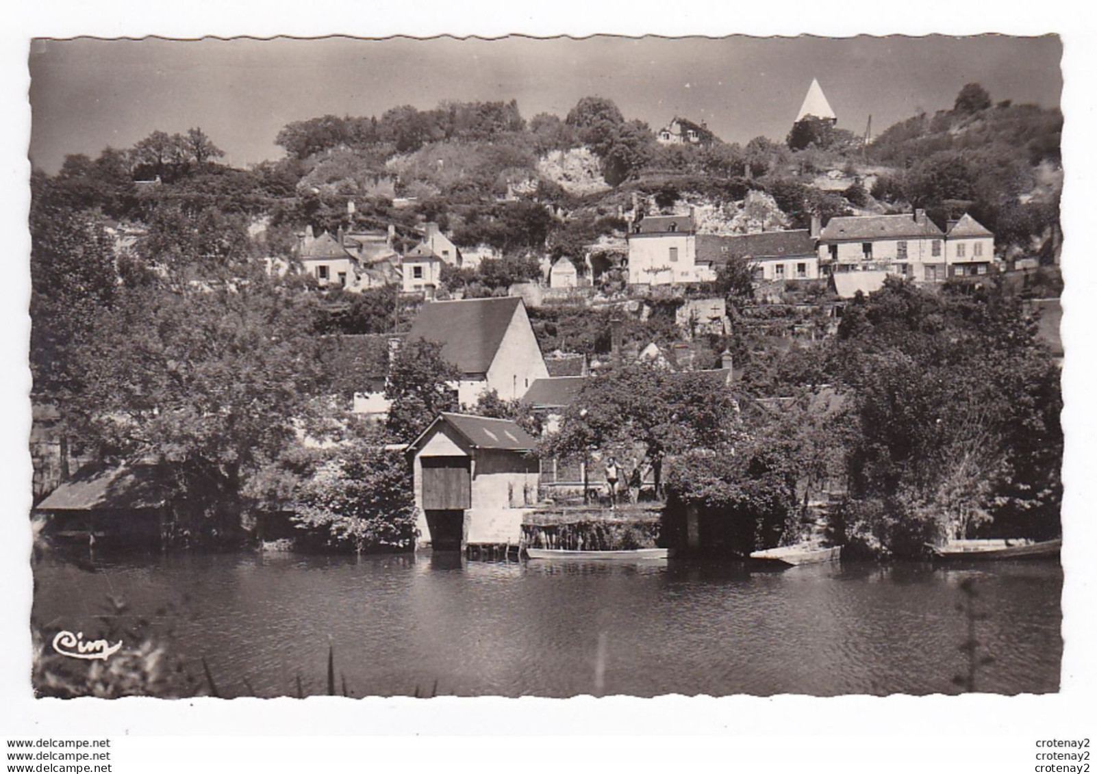 41 TROO Vers Montoire Sur Le Loir Le Côteau De VAUCHALONS VOIR ZOOM Jeune Homme En Maillot De Bain Barques Lavoir - Montoire-sur-le-Loir