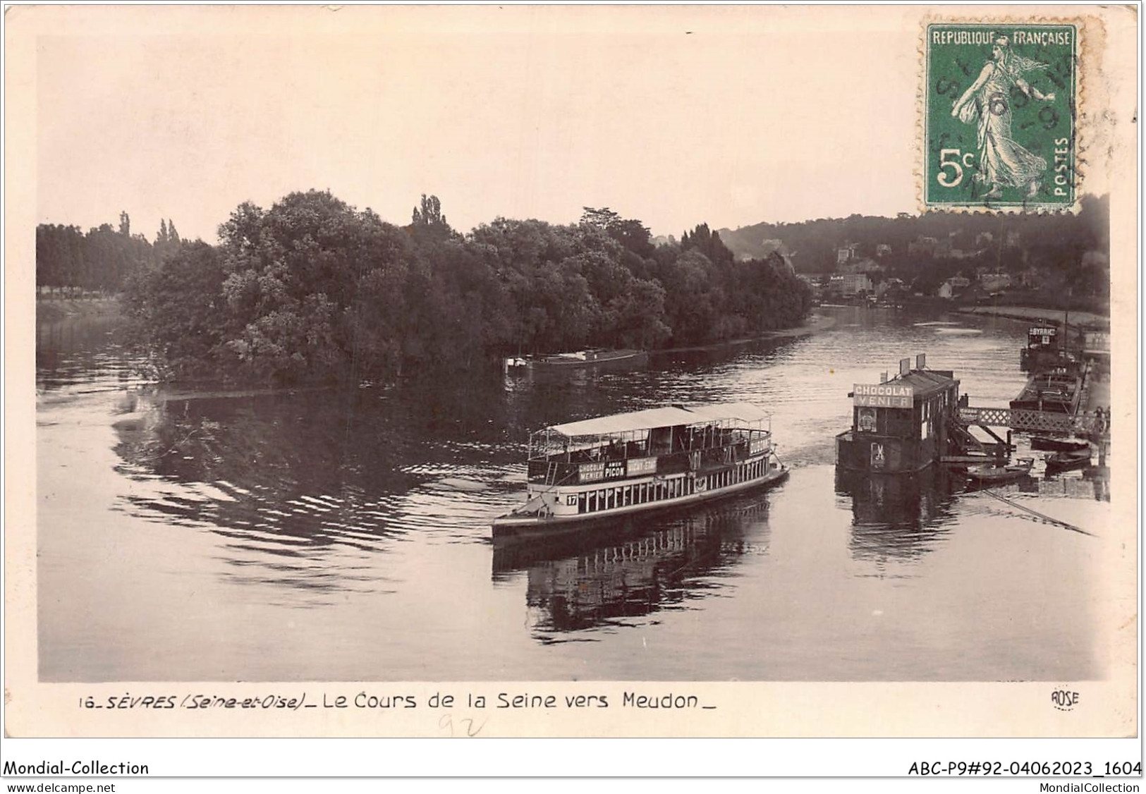 ABCP9-92-0779 - SEVRES - Le Cours De La Seine Vers MEUDON - Sevres