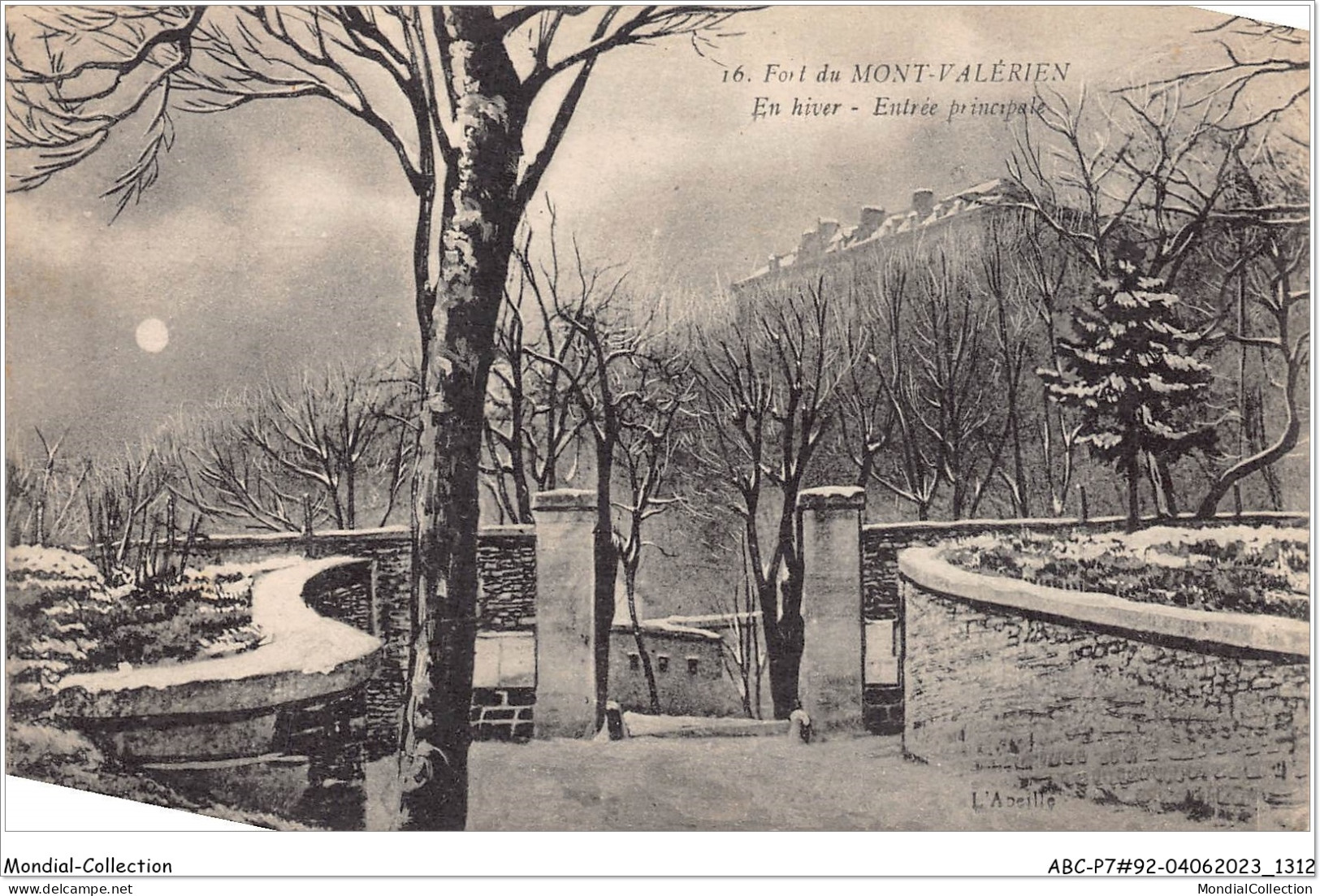 ABCP7-92-0634 - Fort Du MONT-VALERIEN - En Hiver - Entrée Principale - Mont Valerien