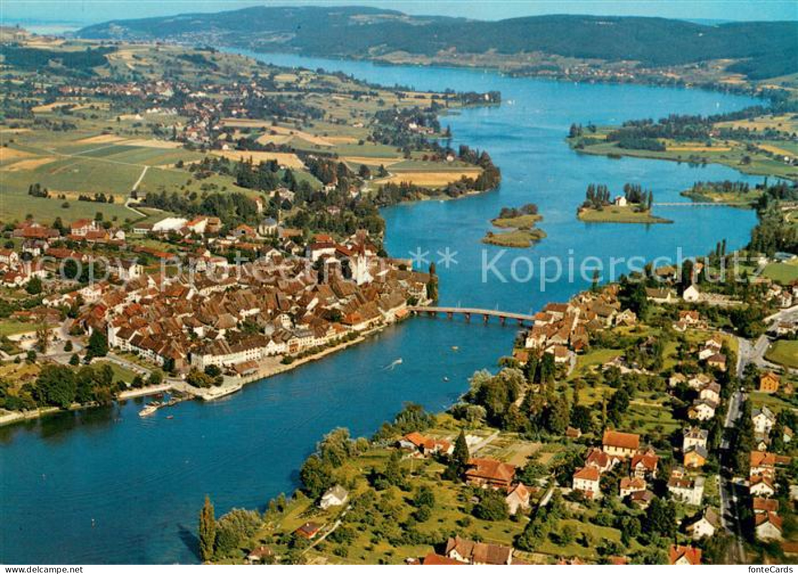 13624983 Stein Rhein Fliegeraufnahme Mit Untersee Stein Rhein - Sonstige & Ohne Zuordnung