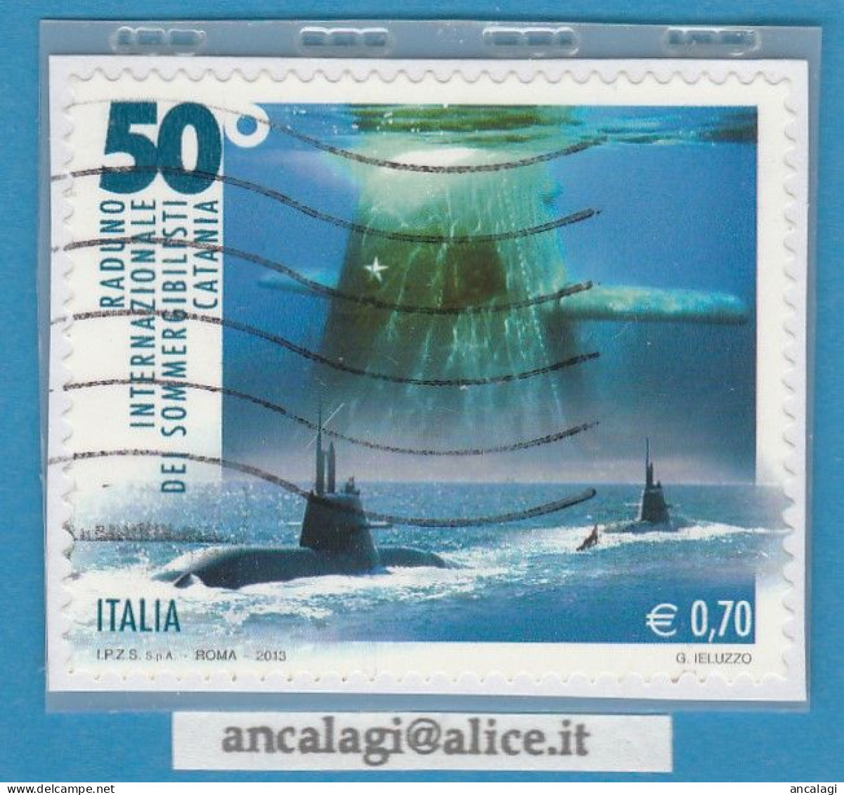 USATI ITALIA 2013 - Ref.1242 "RADUNO SOMMERGIBILISTI" 1 Val. - - 2011-20: Used