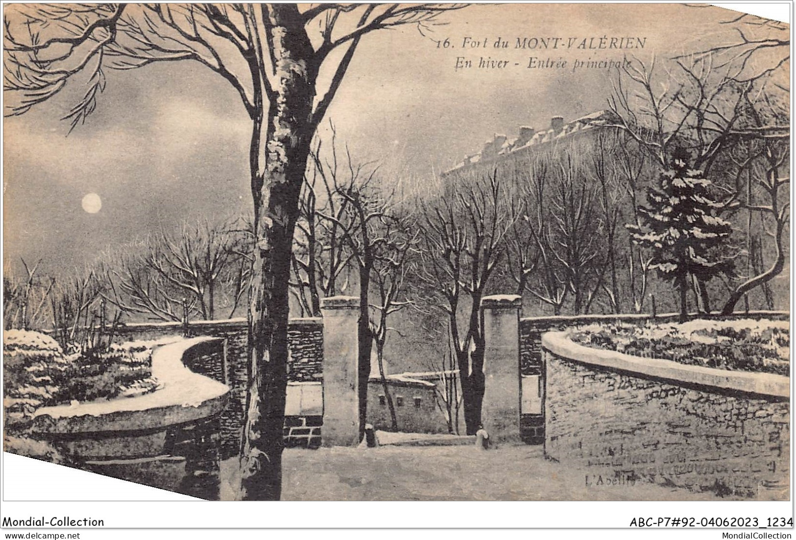 ABCP7-92-0595 - Fort Du MONT-VALERIEN - En Hiver - Entrée Principale - Mont Valerien