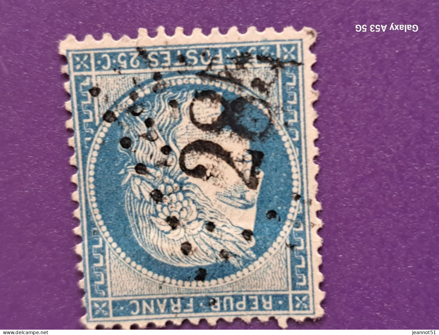 Timbre Cérès N° 60 C  Avec Oblitération GC - 1871-1875 Ceres