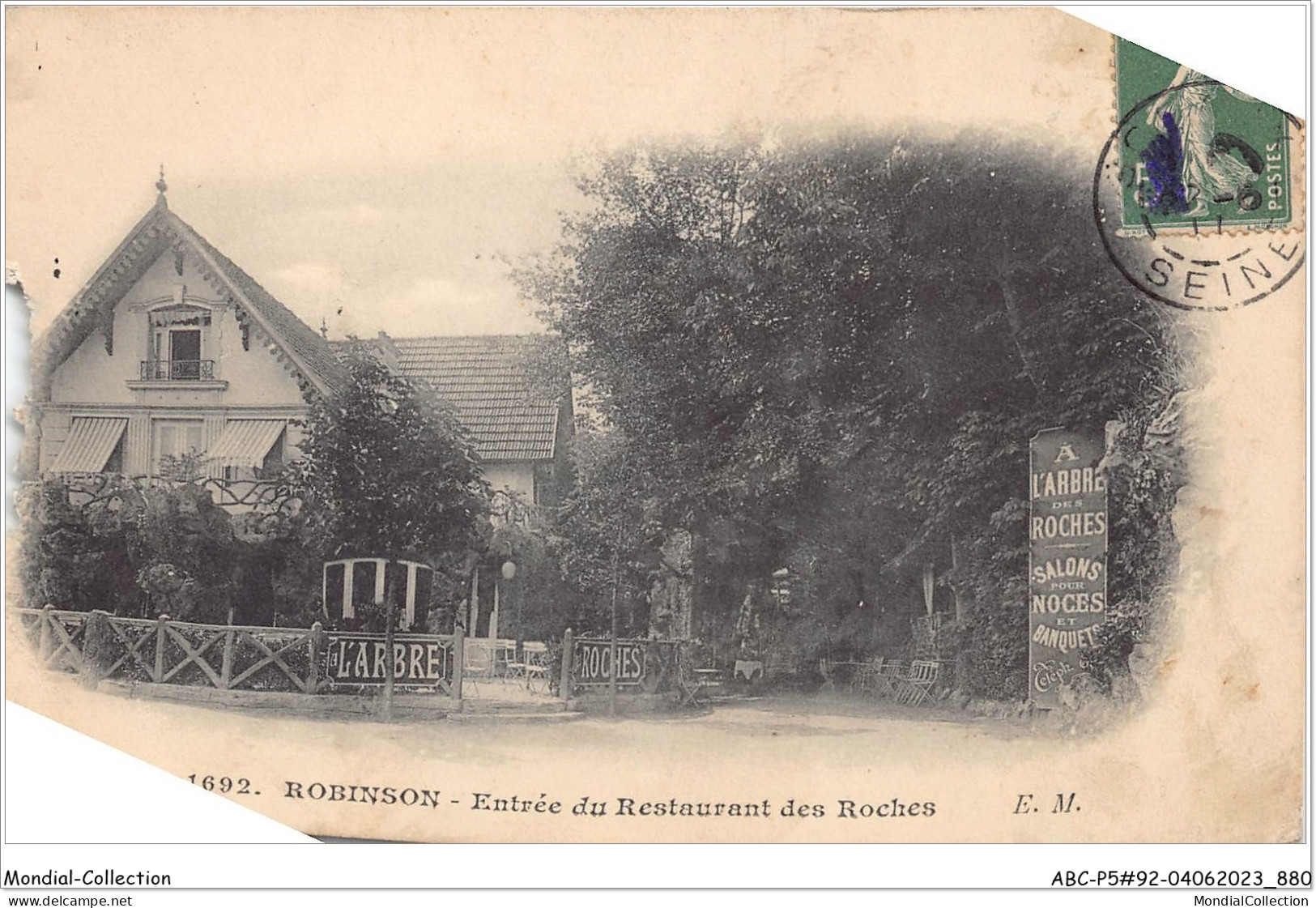 ABCP5-92-0417 - ROBINSON - Entrée Du Restaurant Des Roches - Le Plessis Robinson