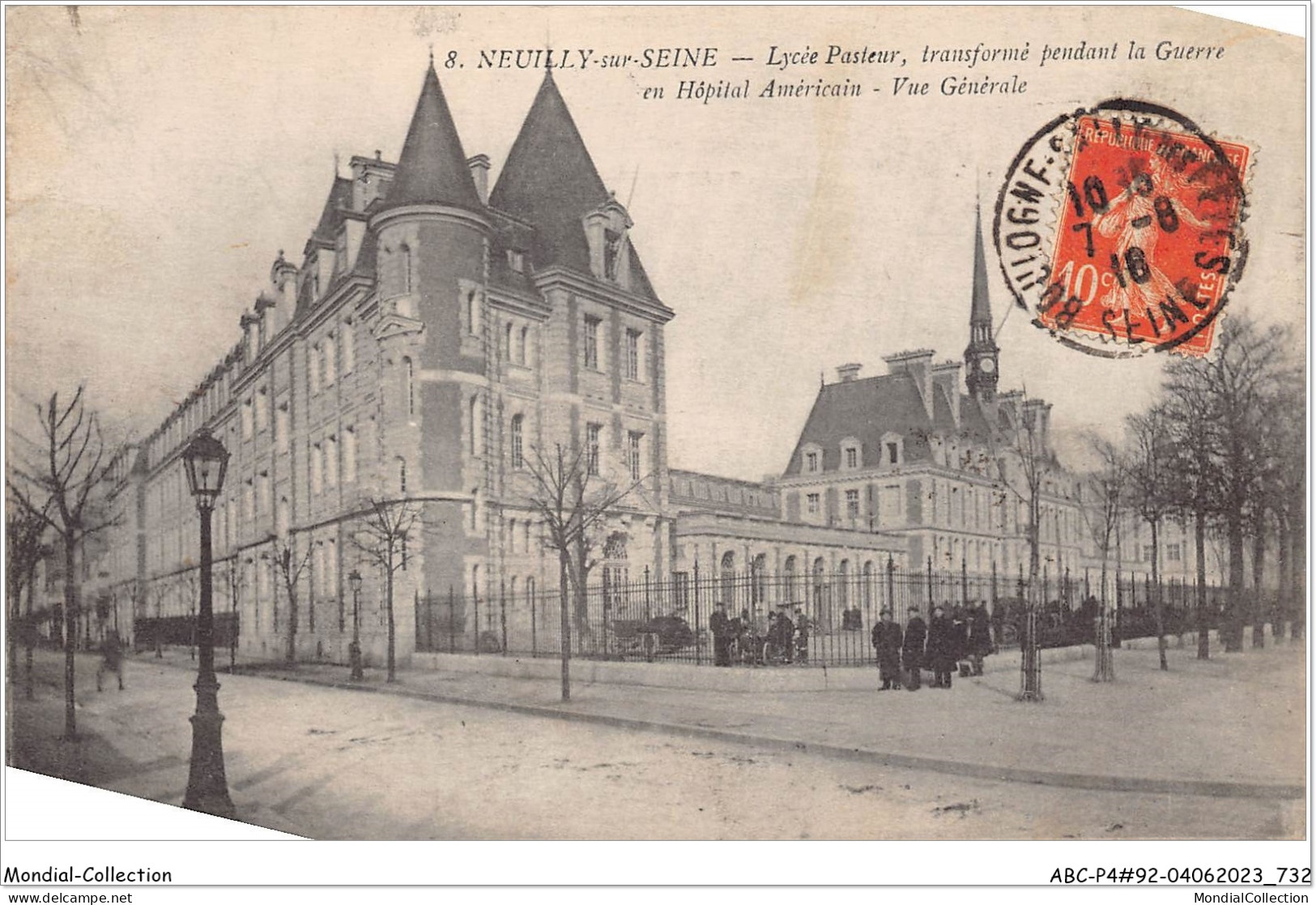 ABCP4-92-0343 - NEUILLY-SUR-SEINE - Lycée Pasteur Transformé Pendant La Guerre En Hôpital Américain - Vue Générale - Neuilly Sur Seine