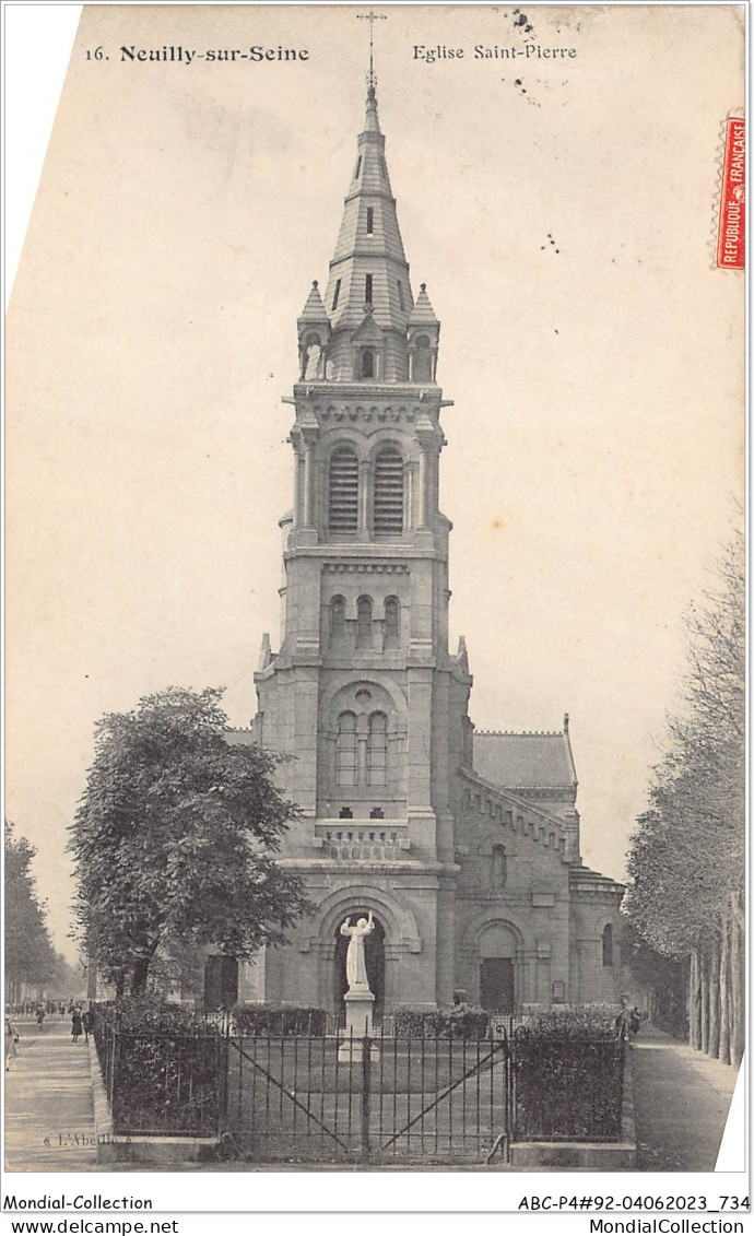 ABCP4-92-0344 - NEUILLY-SUR-SEINE - Eglise Saint-Pierre - Neuilly Sur Seine