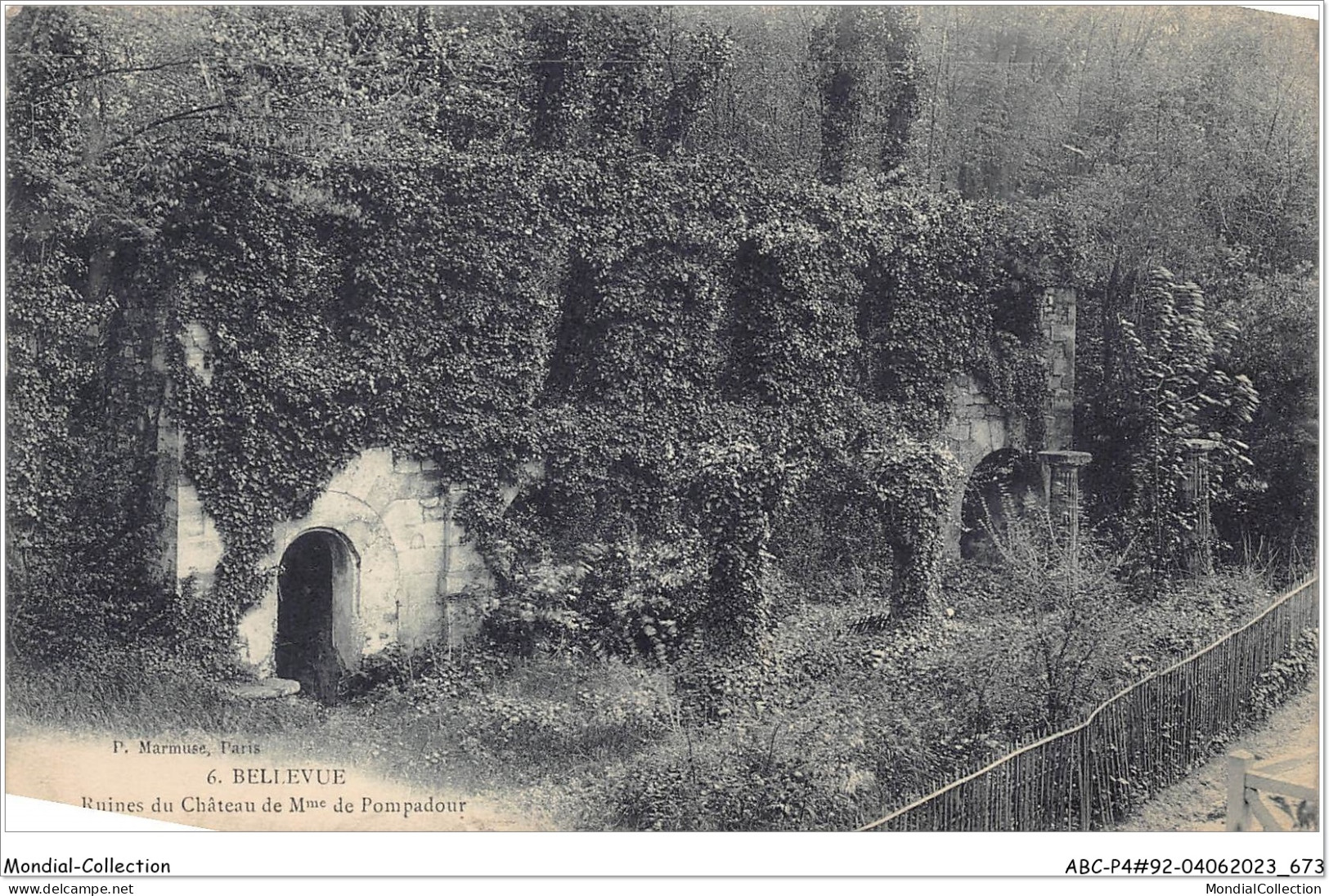 ABCP4-92-0313 - BELLEVUE - Ruines Du Château De Mme De Pompadour - Meudon