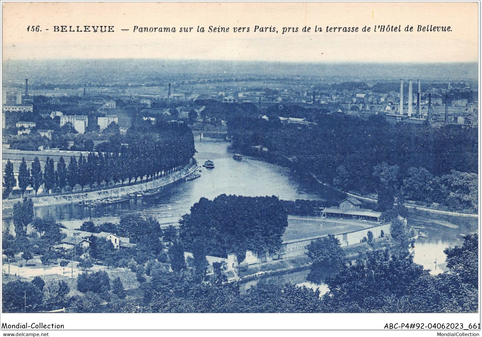 ABCP4-92-0307 - BELLEVUE - Panorama Sur La Seine Vers Paris - Meudon