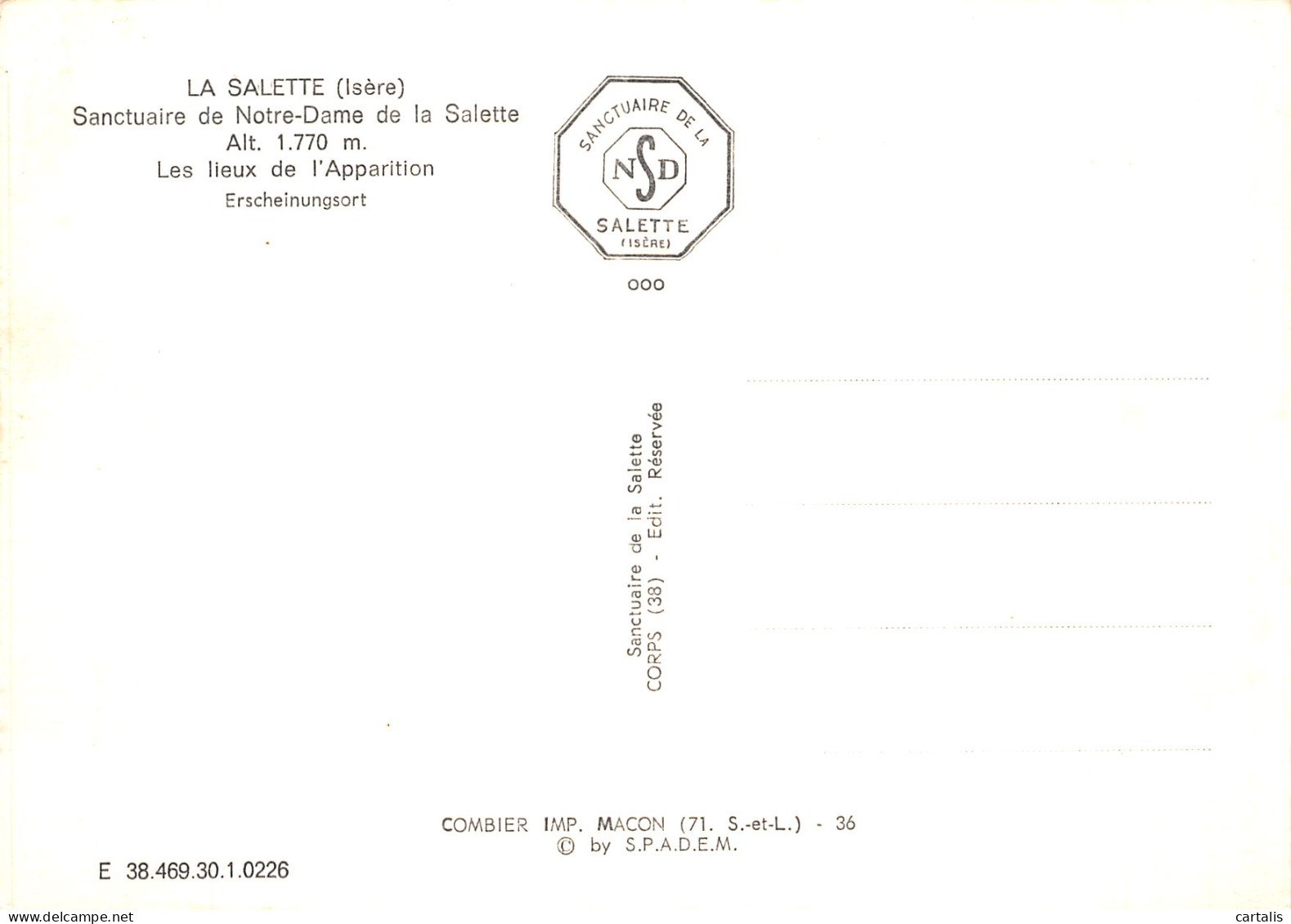 38-LA SALETTE-N° 4411-D/0359 - La Salette