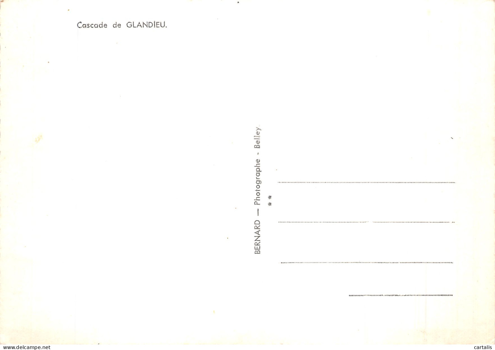 01-CASCADE DE GLANDIEU-N° 4411-D/0313 - Unclassified