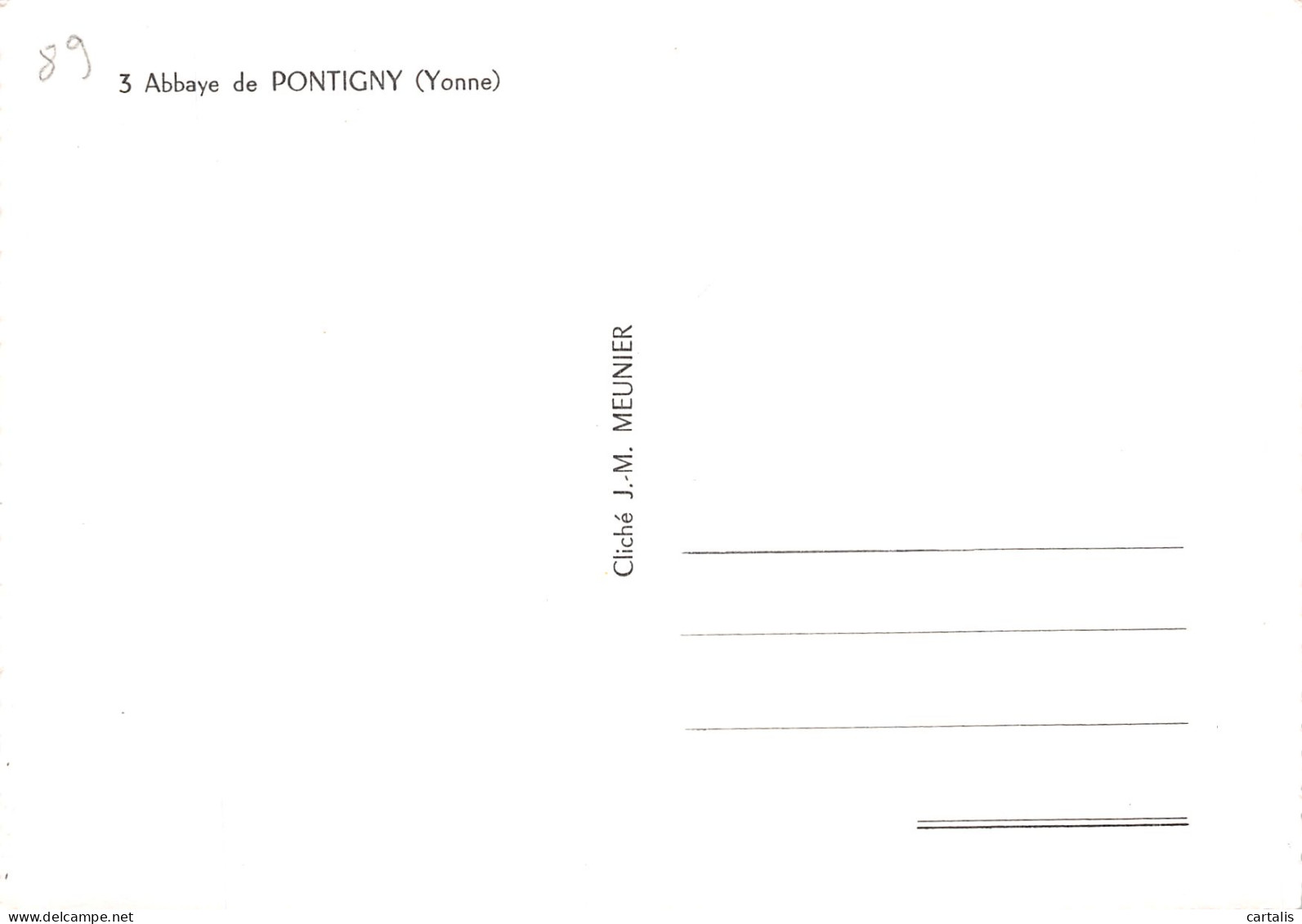 89-PONTIGNY-N° 4411-C/0293 - Pontigny