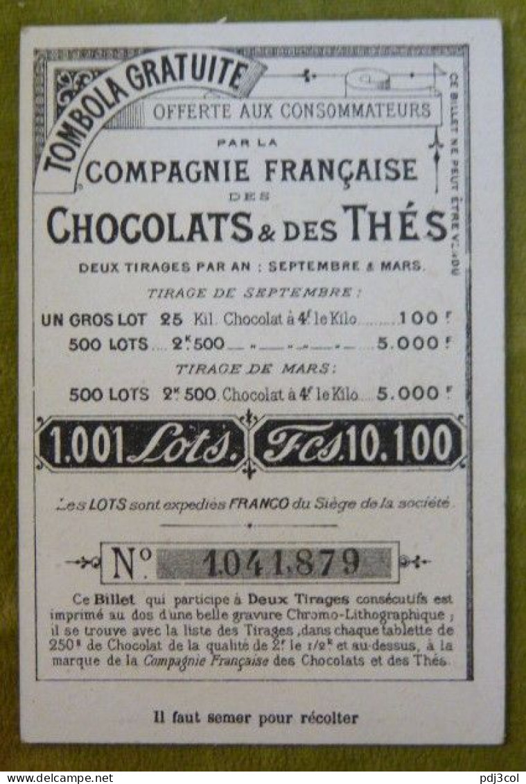 Lot de 10 chromos - Chocolat de la Cie Française - Scènes d'enfants humoristiques légendées, fonds or