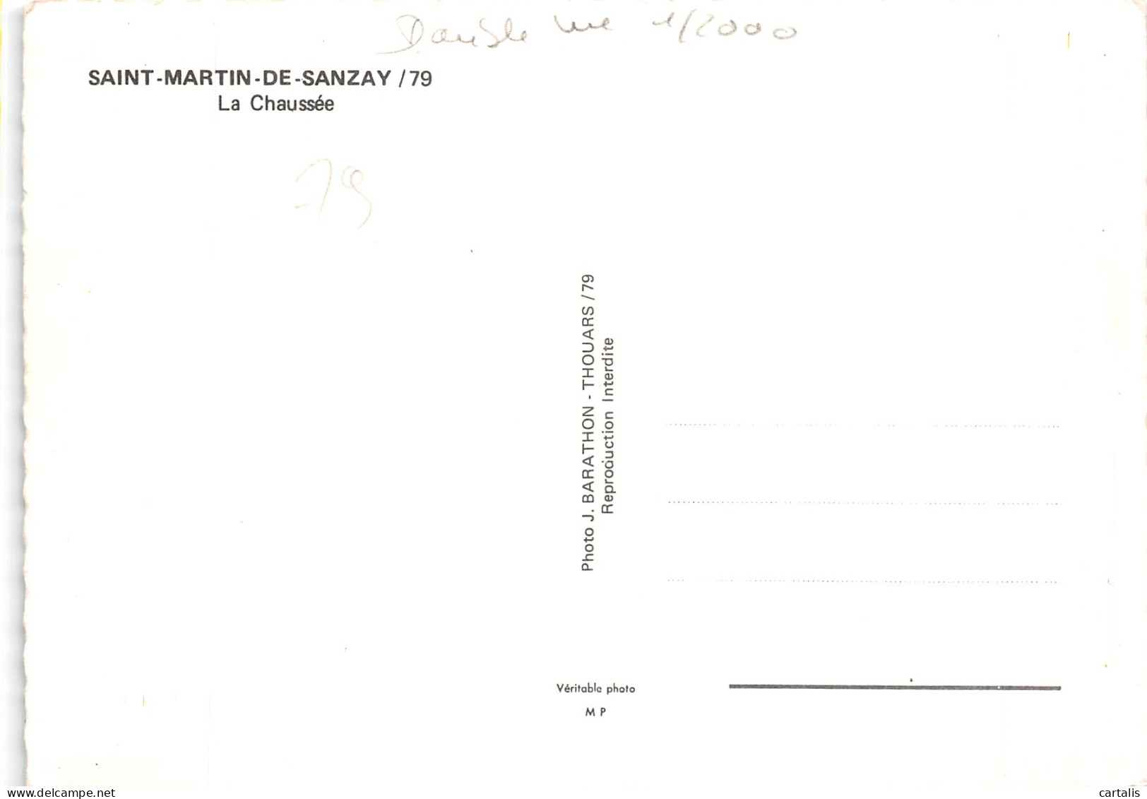 79-SAINT MARTIN DE SANZAY-N° 4411-C/0189 - Other & Unclassified
