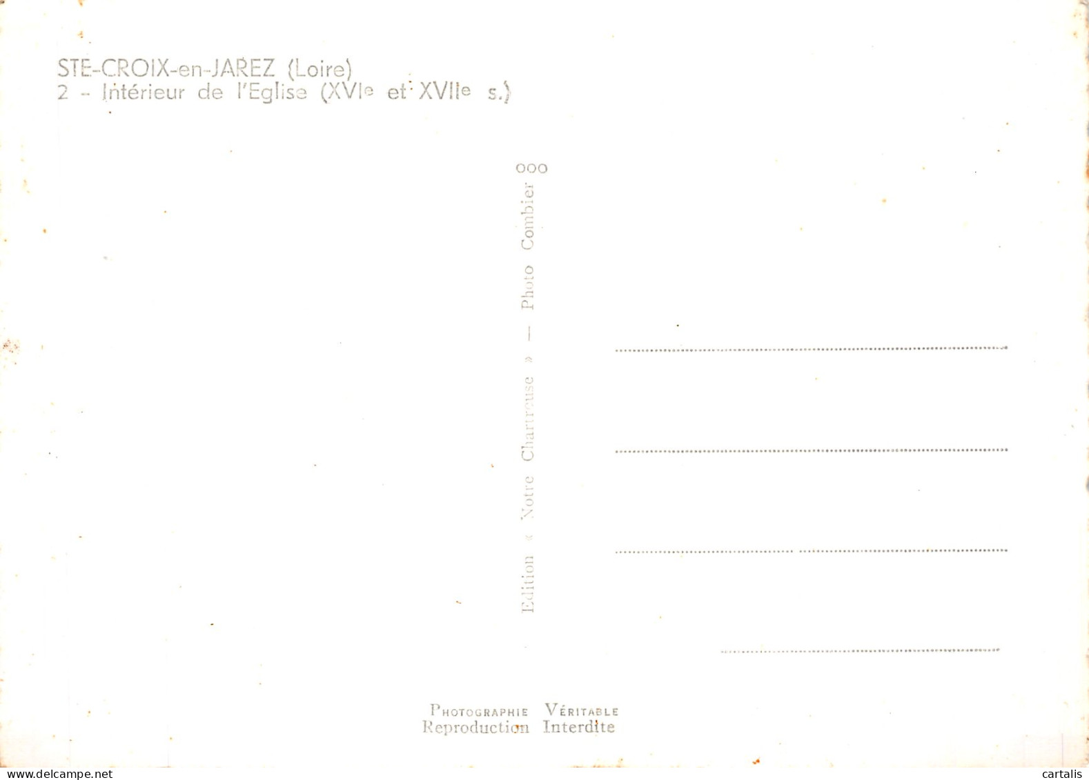 42-SAINT CROIX EN JAREZ-N° 4411-B/0365 - Other & Unclassified
