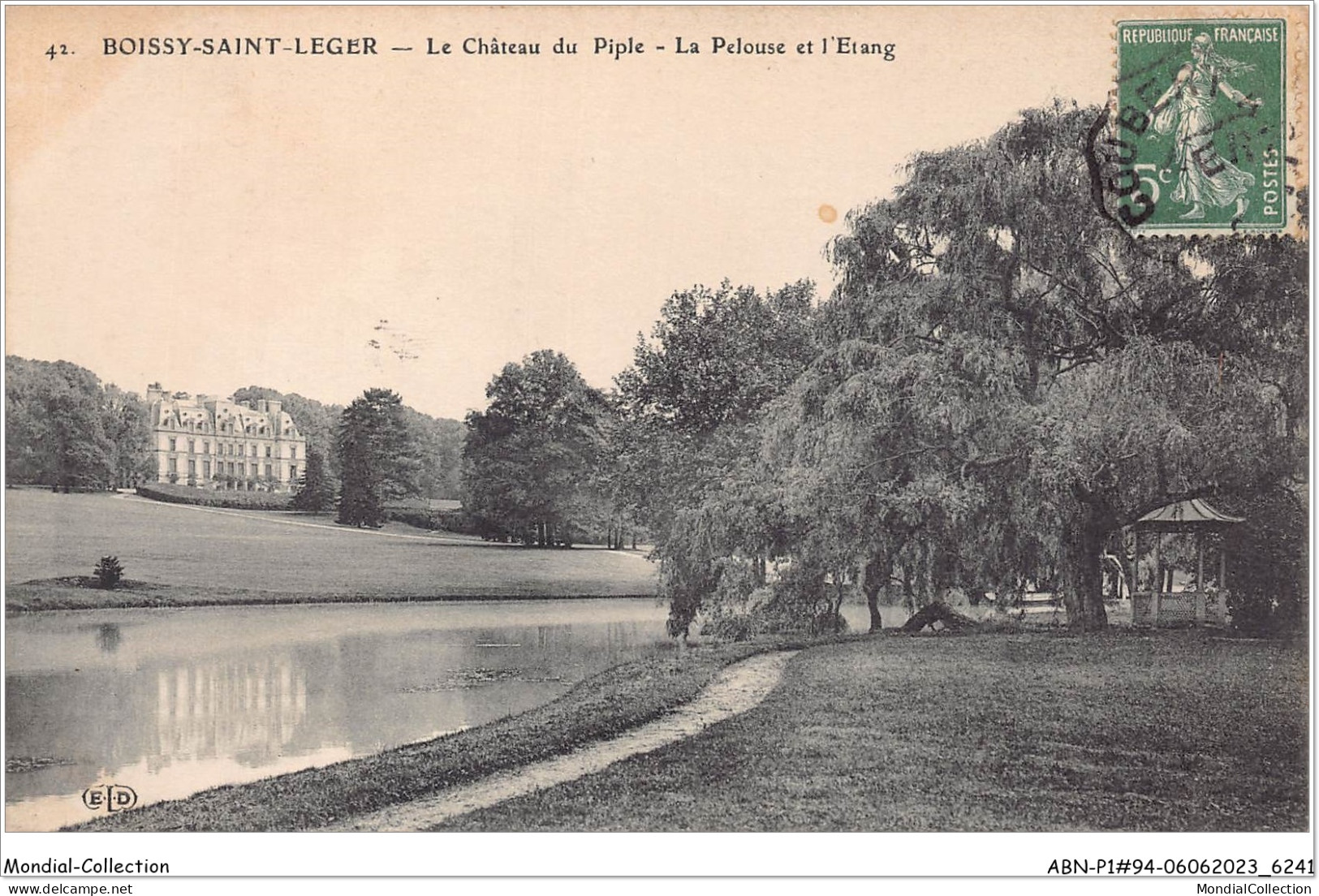 ABNP1-94-0049 - BOISSY-SAINT-LEGER - Chateau Du Piple - La Pelouse Et L'etang - Boissy Saint Leger