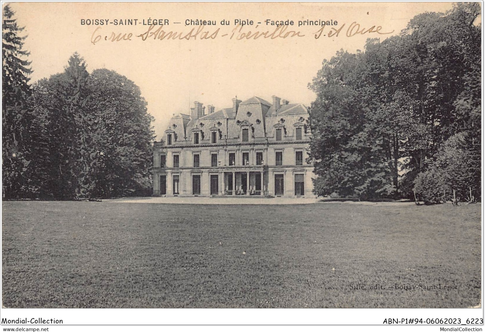 ABNP1-94-0040 - BOISSY-SAINT-LEGER - Chateau Du Piple - Facade Principale - Boissy Saint Leger