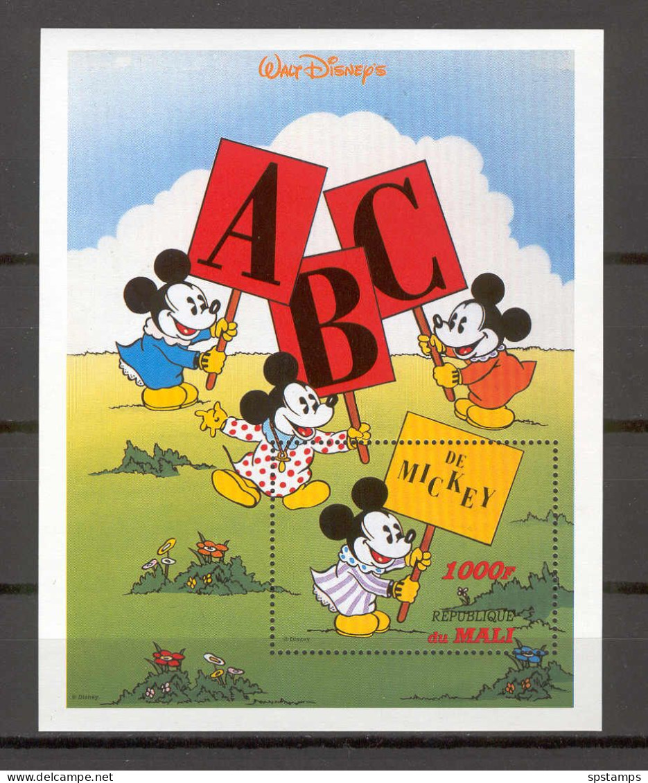 Disney Mali 1996 Mickey ABC MS #1 MNH - Disney