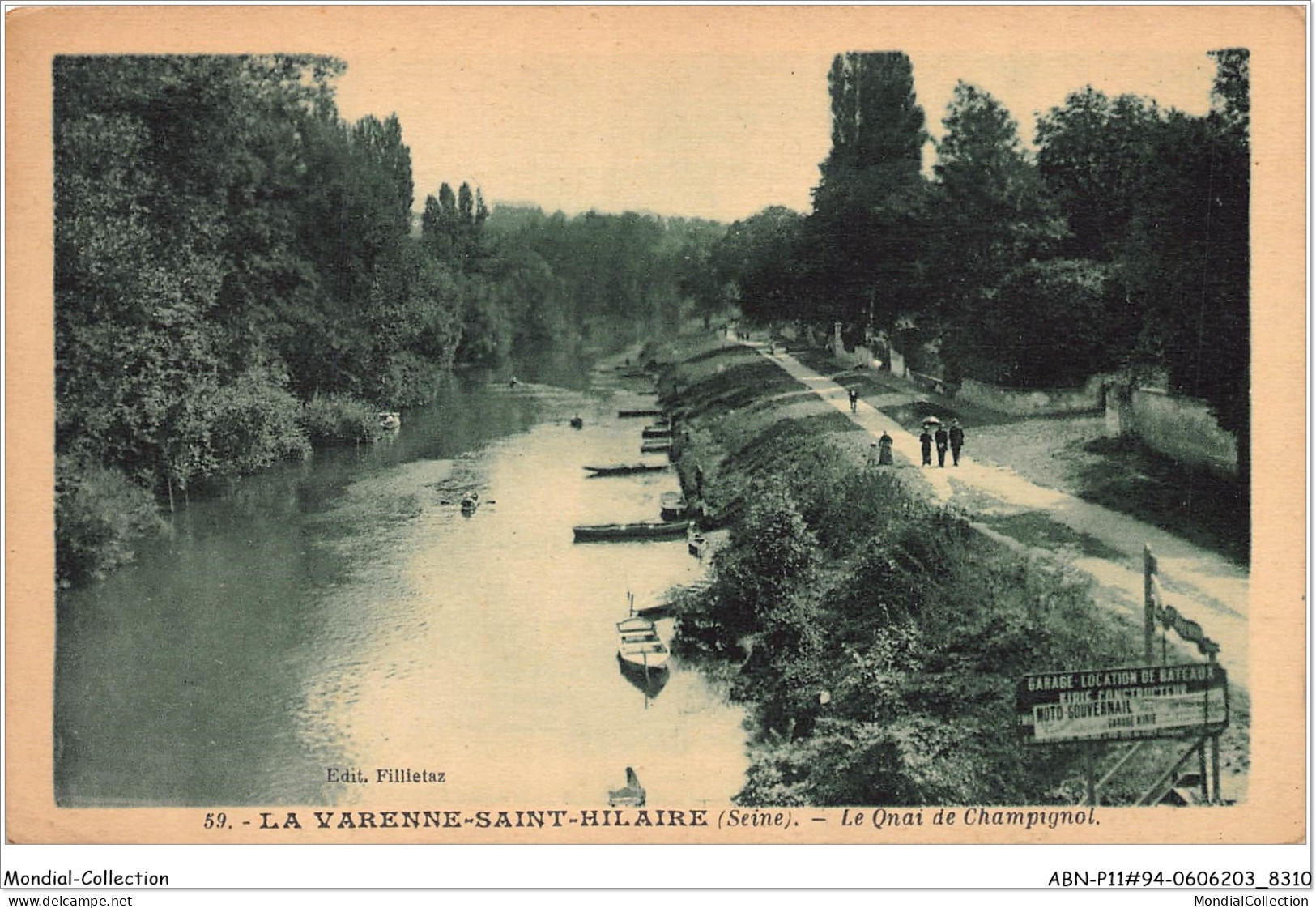 ABNP11-94-1085 - LA VARENNE - Saint Hilaire - Le Quai De Champignol - Chennevieres Sur Marne