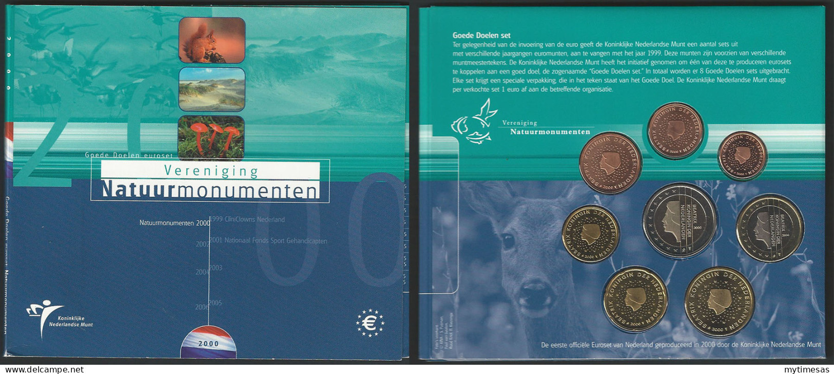 2000 Olanda Divisionale 8 Monete FDC - Netherlands