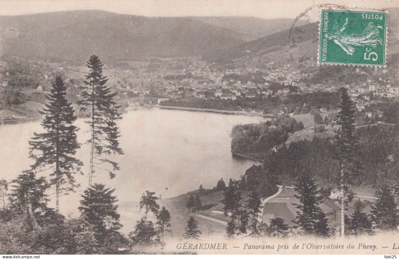 GERARDMER PANORAMA PRIS DE L OBSERVATOIRE DU PHENY - Gerardmer