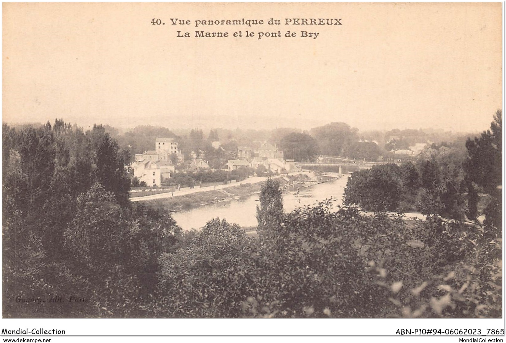 ABNP10-94-0862 - Vue Panoramique Du PERREUX - La Marne Et Le Pont De BRY - Le Perreux Sur Marne