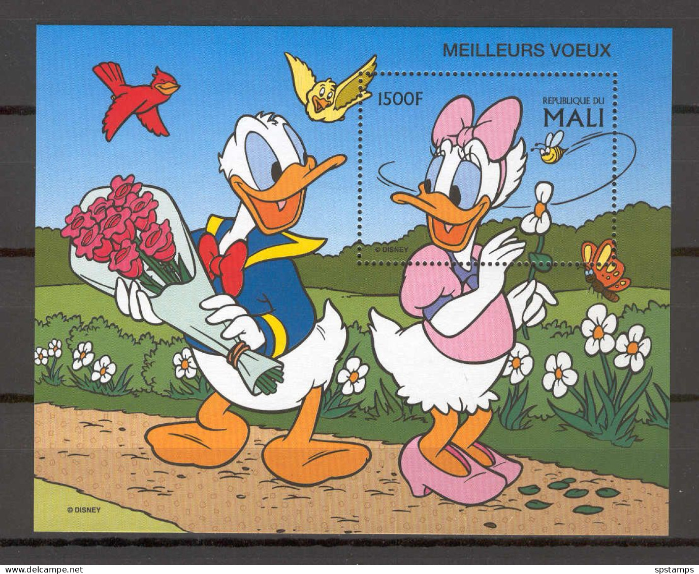 Disney Mali 1997 Meilleurs Voeux MS MNH - Disney