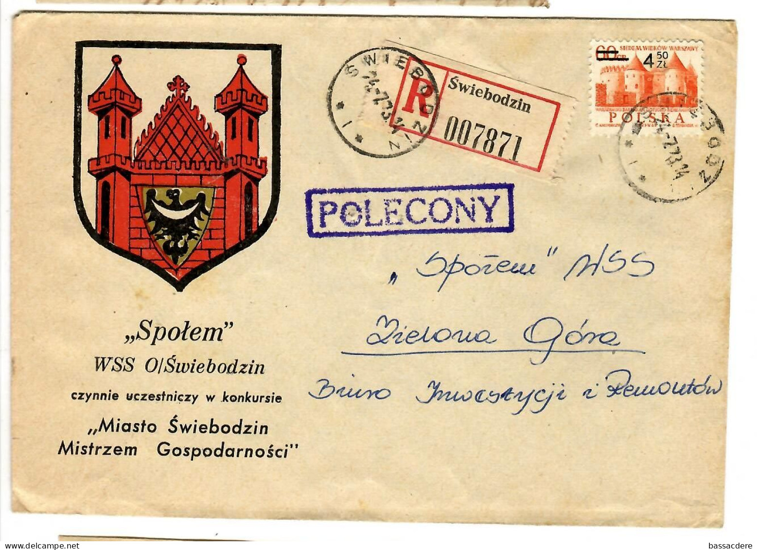 79810 - "SPOLEM"  WSS  O/SWIEBODZIN - Lettres & Documents