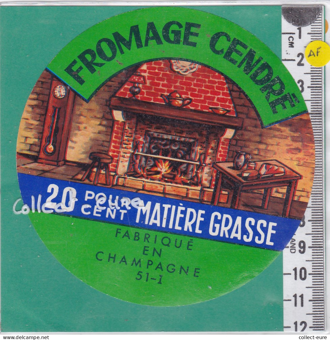 C1199  FROMAGE CENDRE VANAULT LES DAMES MARNE 20 % - Käse