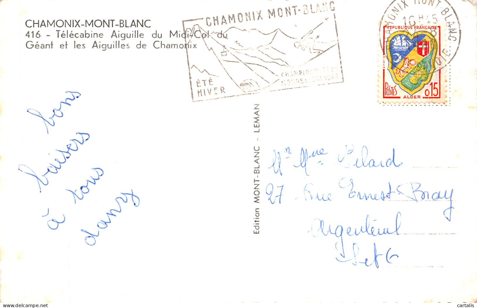 74-CHAMONIX MONT BLANC-N° 4411-E/0139 - Chamonix-Mont-Blanc