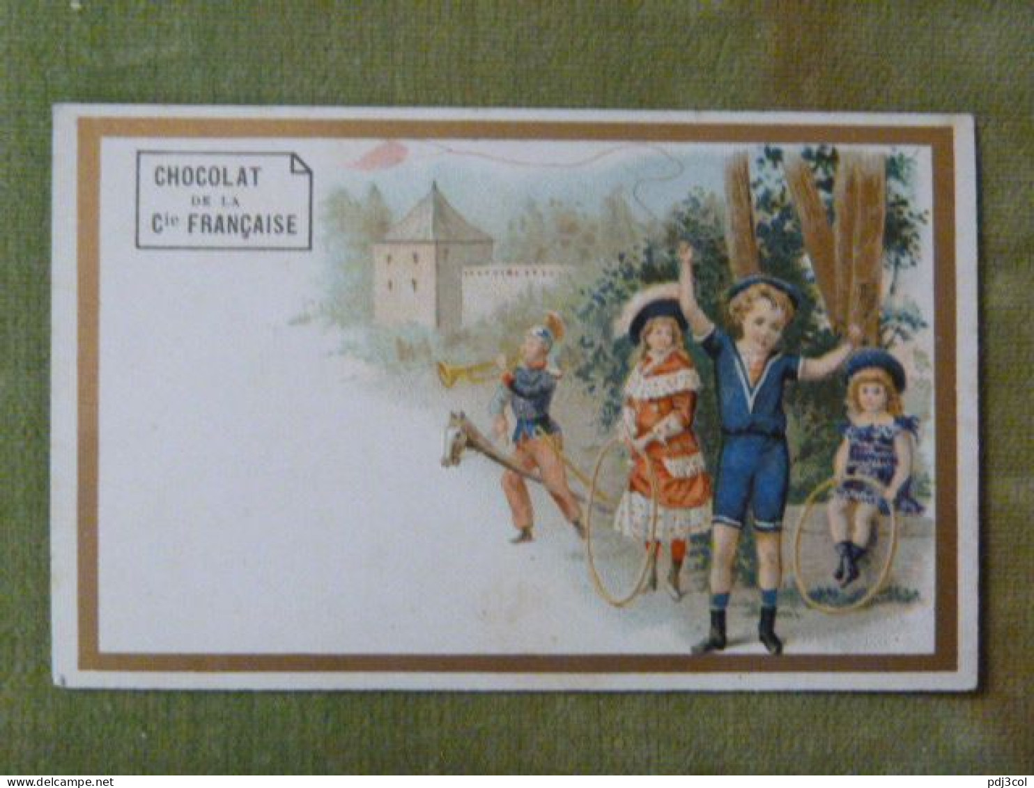 Lot De 5 Chromos - Chocolat De La Cie Française - Scènes D'enfants Humoristiques - Sonstige & Ohne Zuordnung