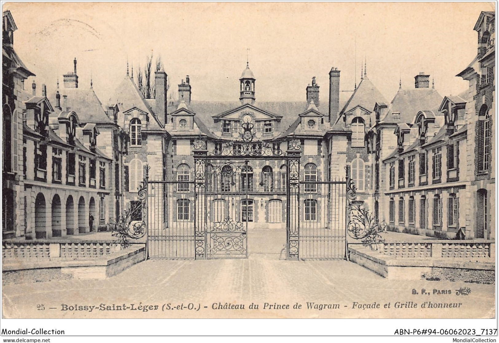 ABNP6-94-0497 - BOISSY-SAINT-LEGER - Chateau Du Prince De Wagram - Facade Et Grille D'honneur - Boissy Saint Leger