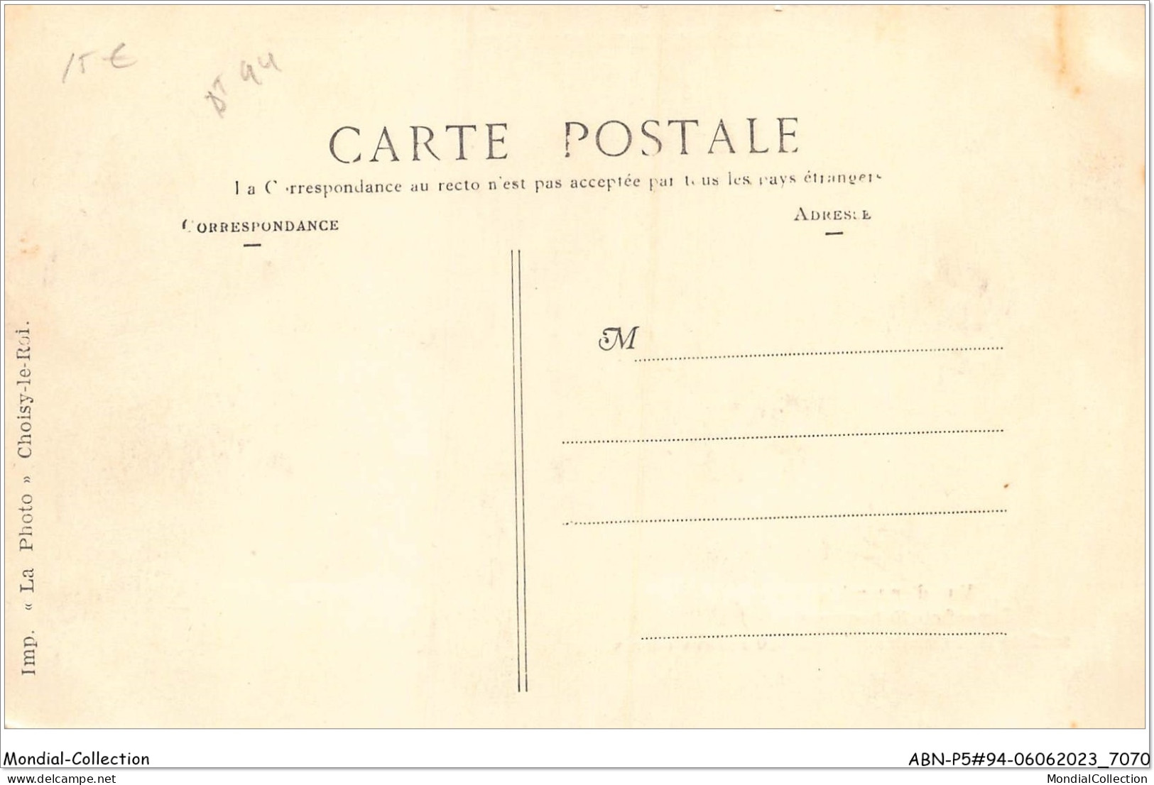 ABNP5-94-0463 - Etablissements Penitentiaire De FRESNES - Fresnes