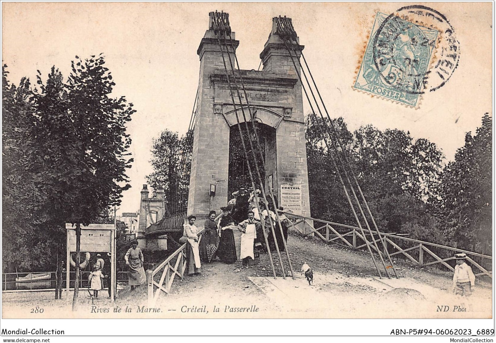 ABNP5-94-0372 - Rive De La Marne - CRETEIL - La Passerelle - Creteil