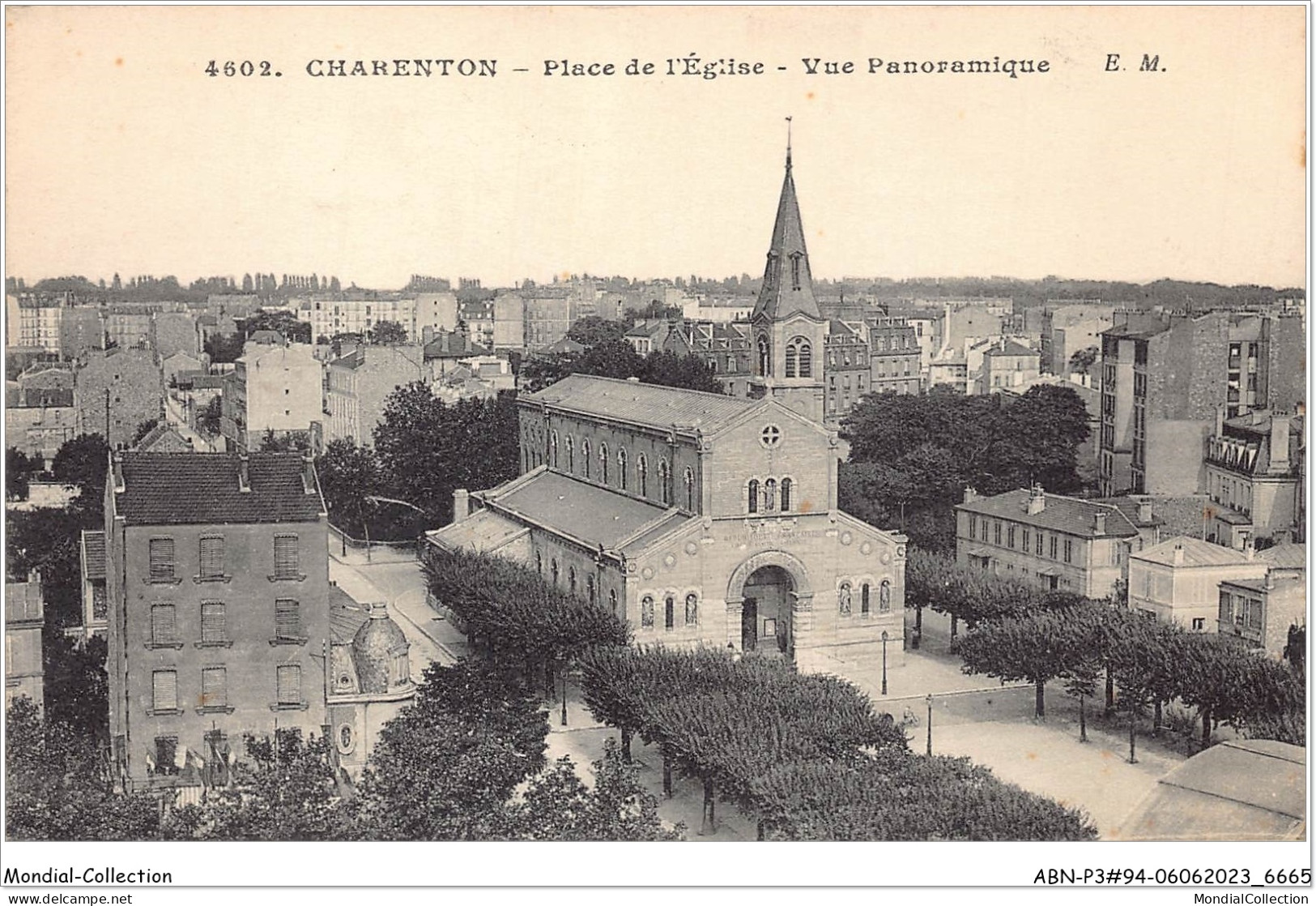 ABNP3-94-0261 - CHARENTON - Place De L'eglise - Vue Panoramique - Charenton Le Pont