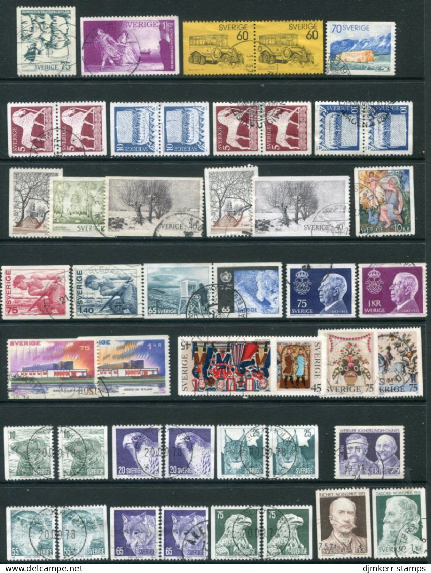 SWEDEN 1973 Twelve  Issues Used. - Usados