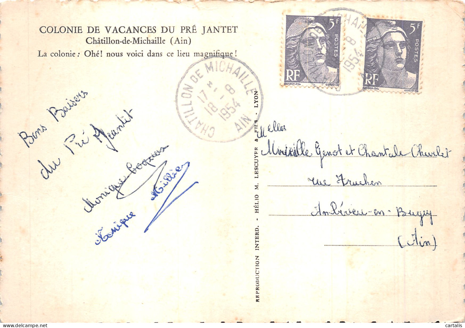 01-CHATILLON DE MICHAILLE-N° 4412-D/0017 - Unclassified