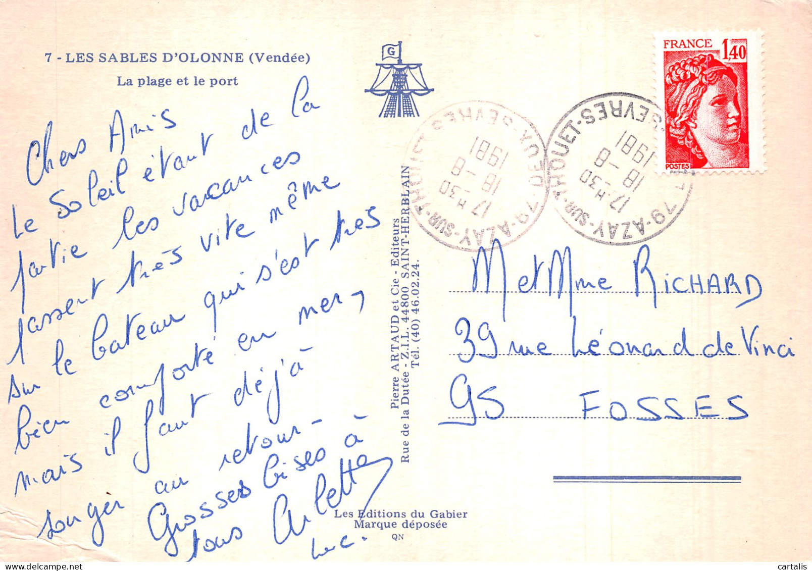 85-LES SABLES D OLONNE-N° 4412-C/0195 - Sables D'Olonne