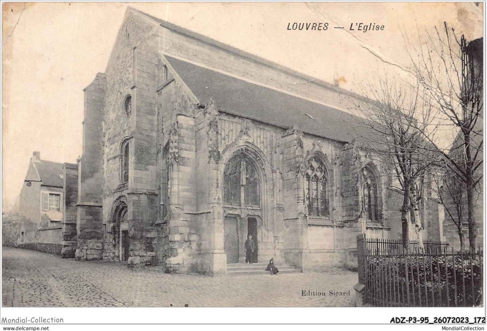 ADZP3-95-0267 - LOUVRES - L'église - Louvres