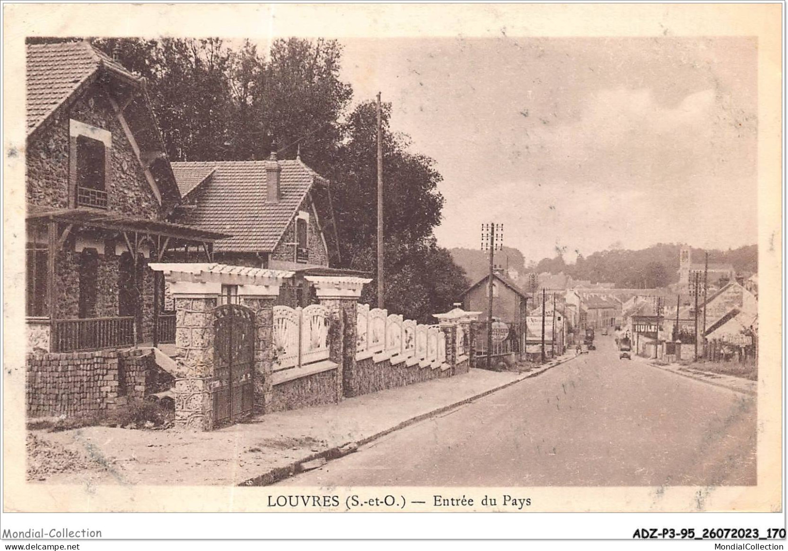 ADZP3-95-0266 - LOUVRES - Entrée Du Pays - Louvres