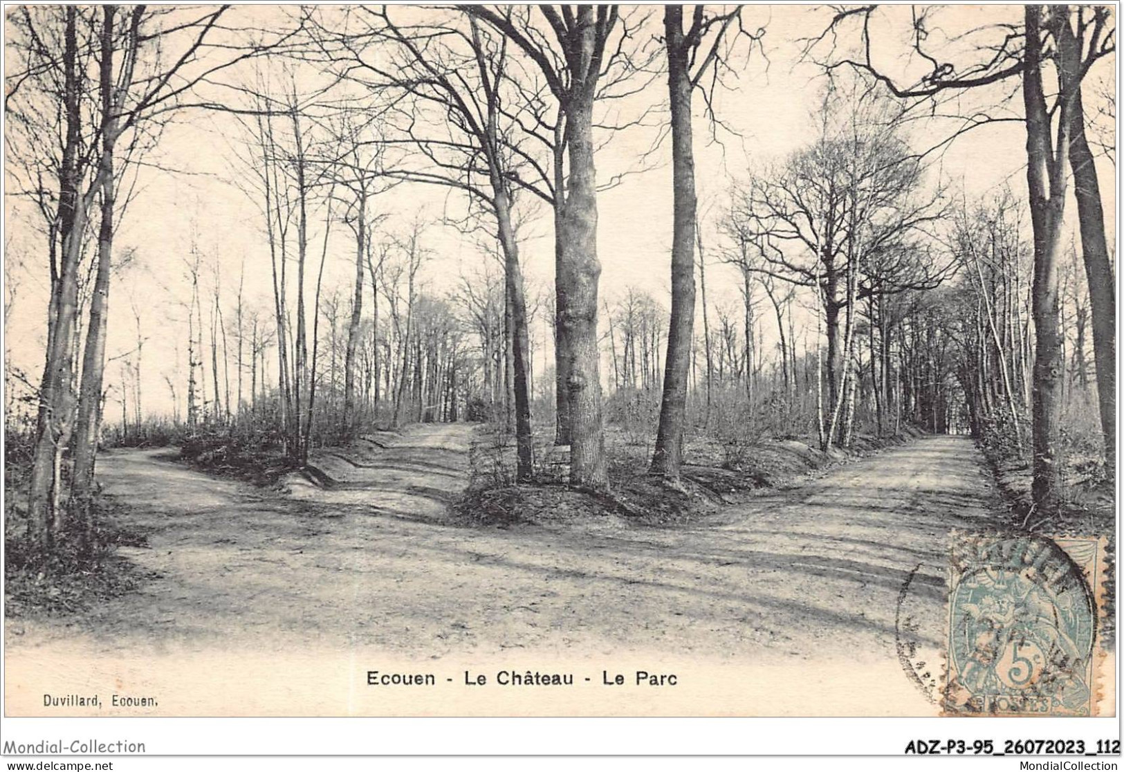 ADZP3-95-0237 - ECOUEN - Le Château - Le Parc - Ecouen