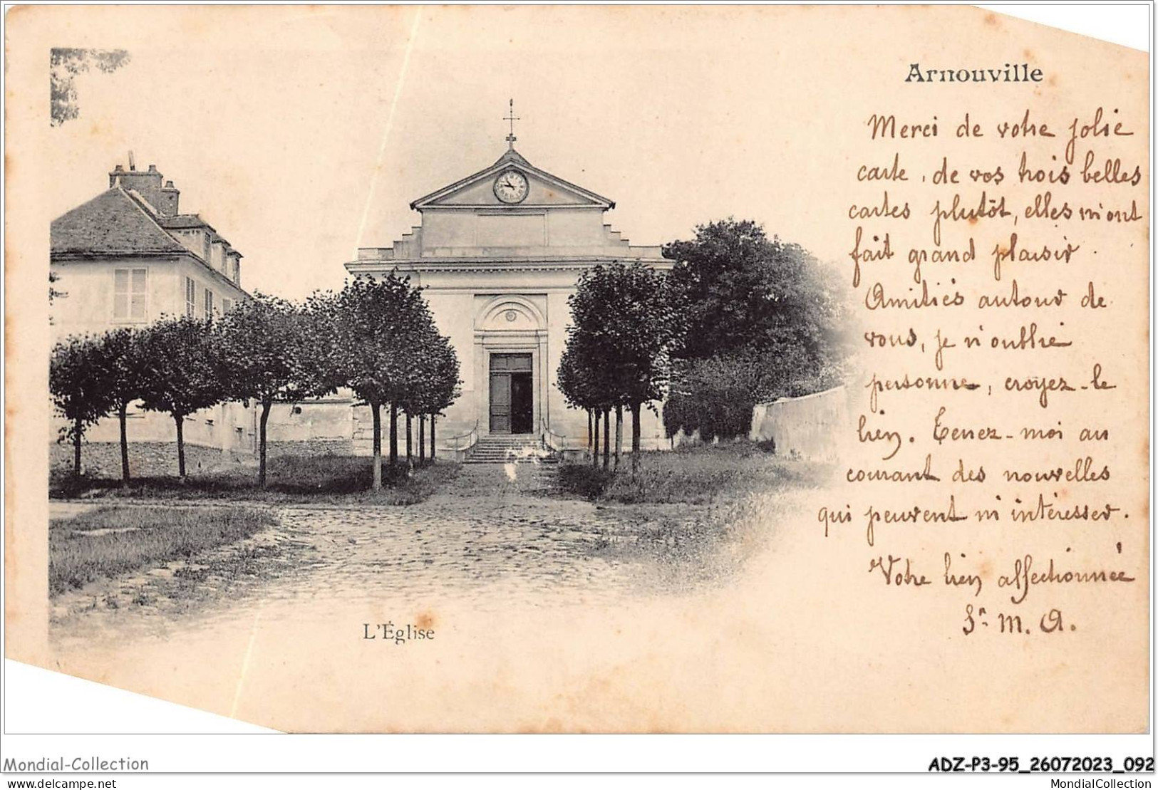 ADZP3-95-0227 - ARNOUVILLE - L'église - Arnouville Les Gonesses