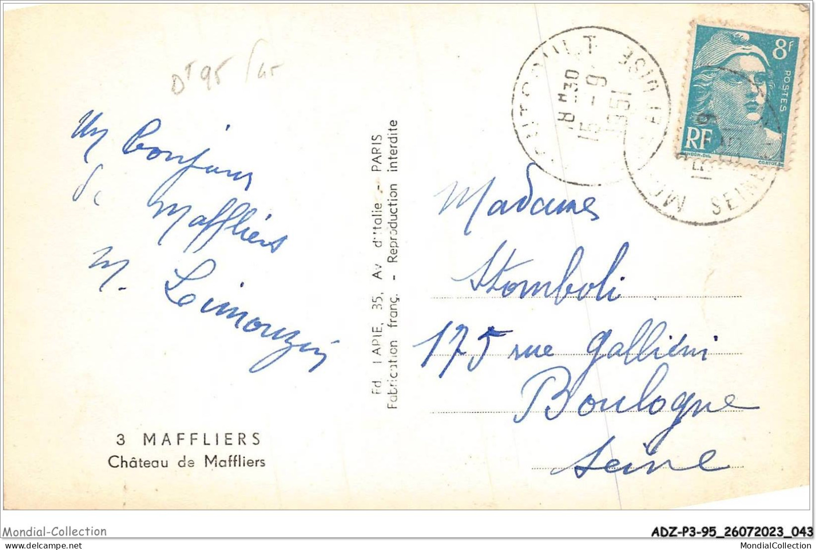 ADZP3-95-0202 - MAFFLIERS - Château De Maffliers - Maffliers