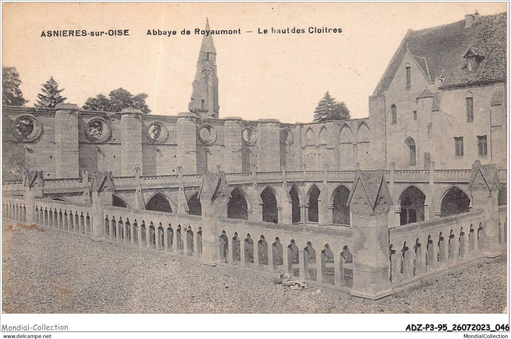 ADZP3-95-0204 - ASNIERES-SUR-OISE - Abbaye De Royaumont - Le Haut Des Cloitres - Asnières-sur-Oise