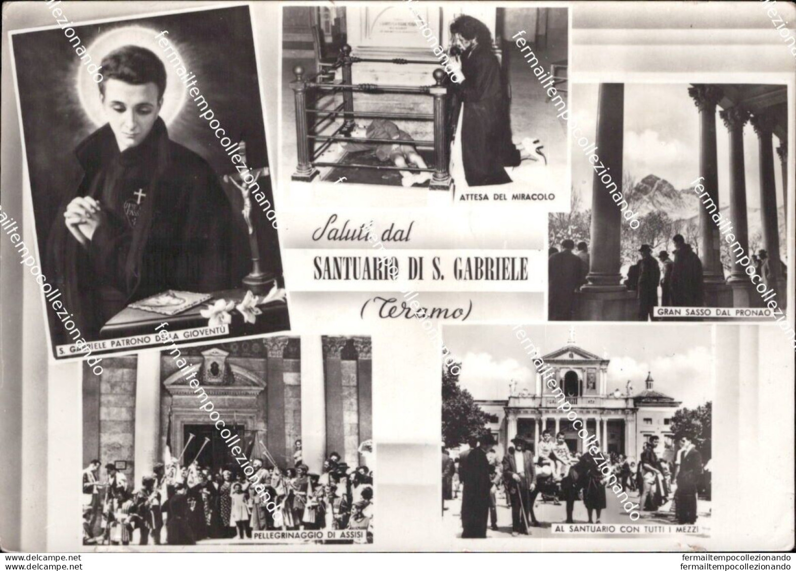 Aq576 Cartolina Santuario Di S.gabriele Teramo Abruzzo - Teramo