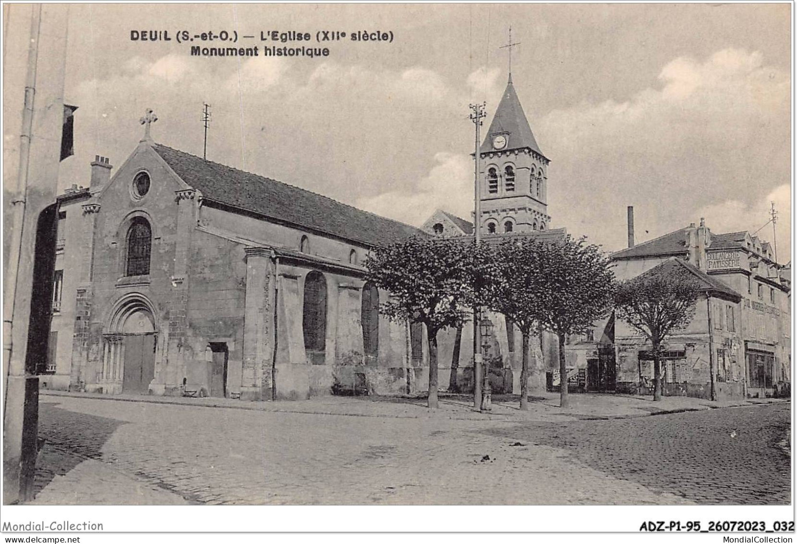 ADZP1-95-0017 - DEUIL - L'église - Monument Historique - Deuil La Barre
